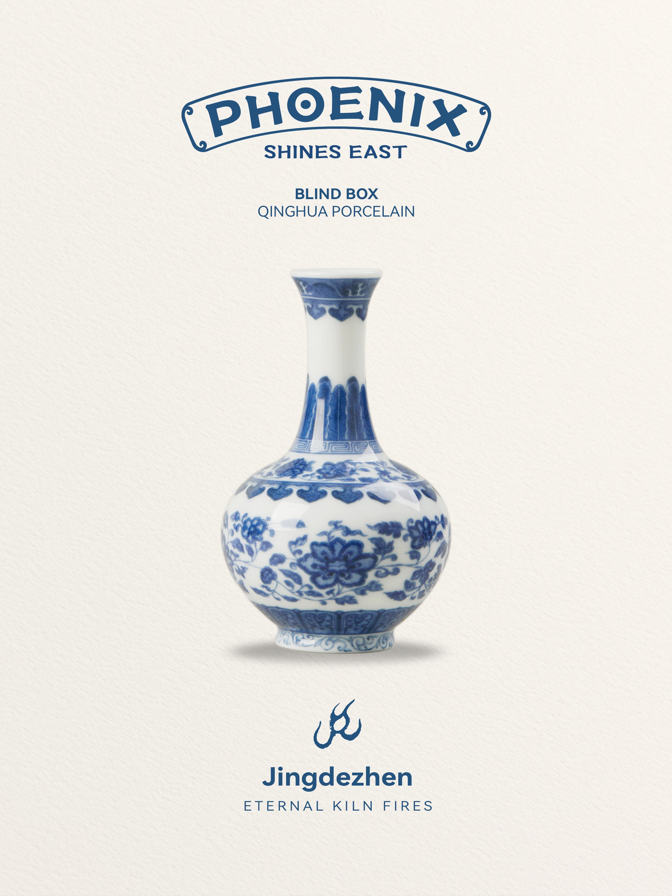 Blue and white porcelain blind box