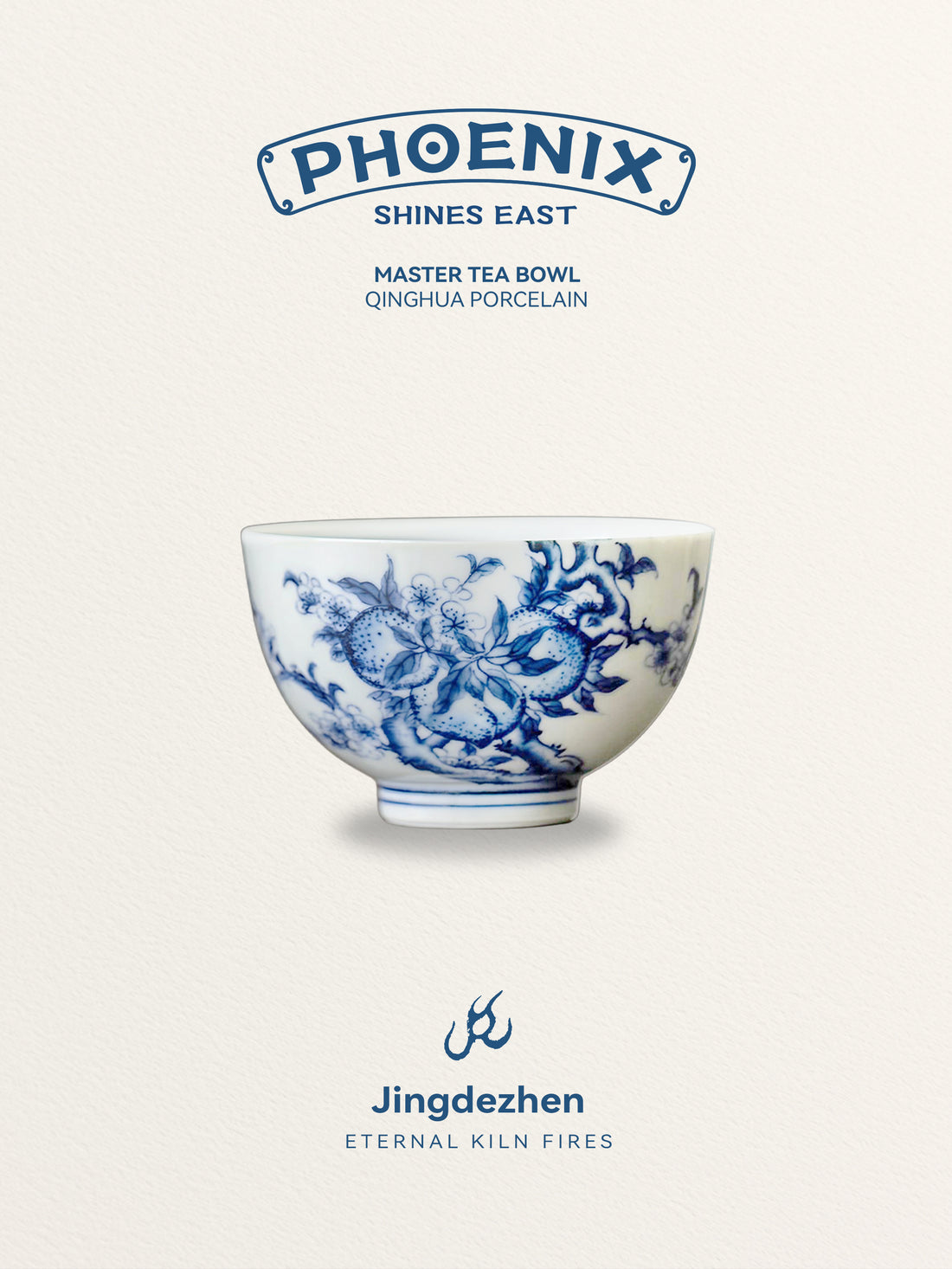 Antique-Style Qinhua Porcelain Teacups