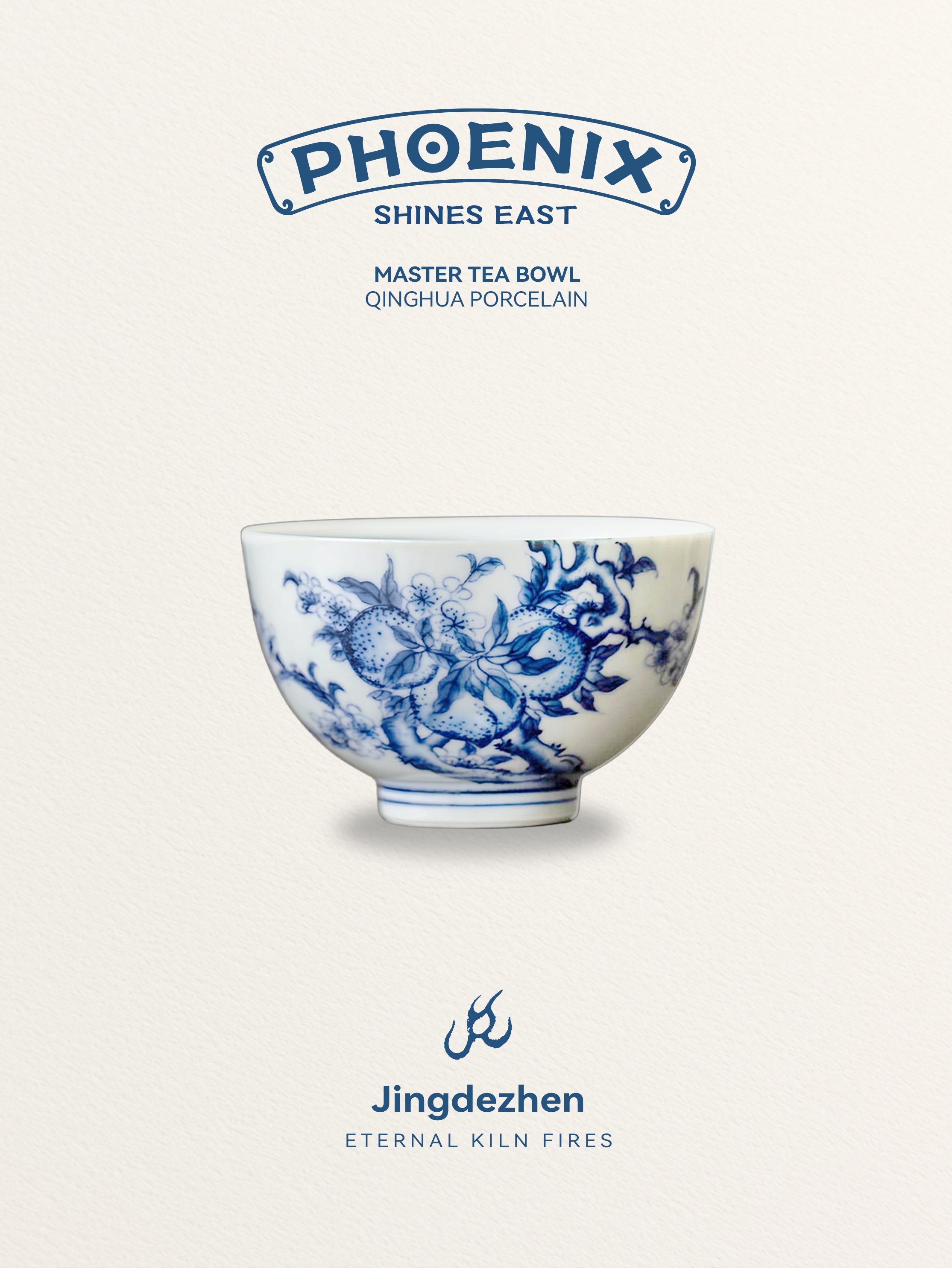 Antique-Style Qinhua Porcelain Teacups
