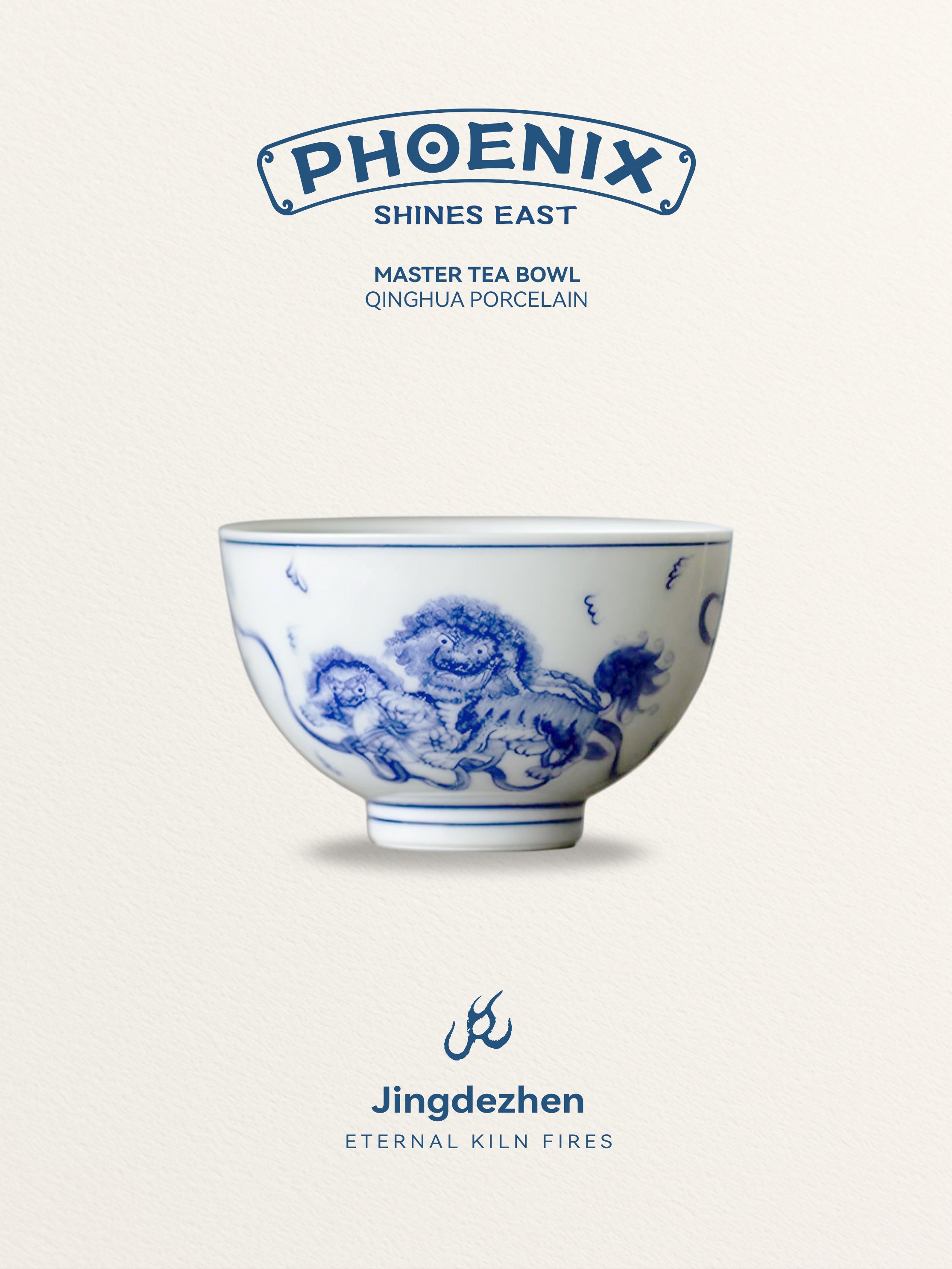 Antique-Style Qinhua Porcelain Teacups